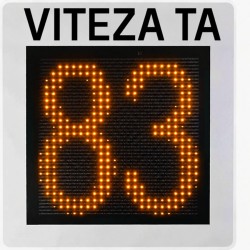 Panou radar – LED Amber 45 cm, inregistrare trafic